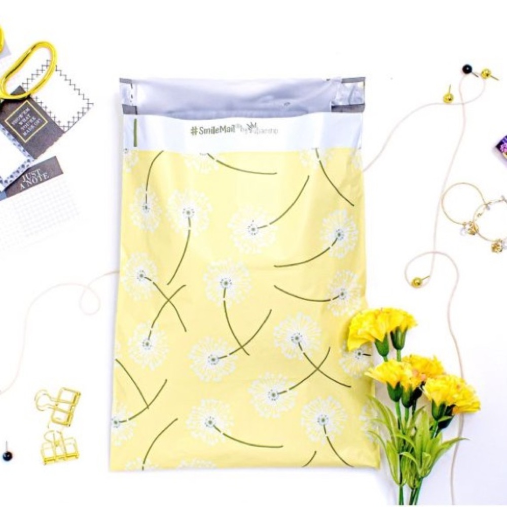 Dandelion Poly Mailers 12x15.5 Pack of 25 - Picture 4 of 6